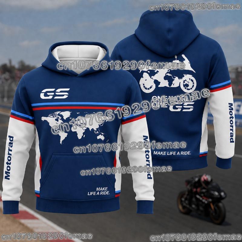 GS Adventure Motorrad Hoodie Motorcycle Enthusiast Pullover Outdoor Riding Casual Fashion Long Sleeve Sweatshirt for Riders
