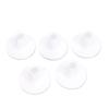 5 Pcs Rubber Tees for Driving Range Mats 90 Degree Bendable Practice Mat Tees with Stable Wide Base White 1.38in