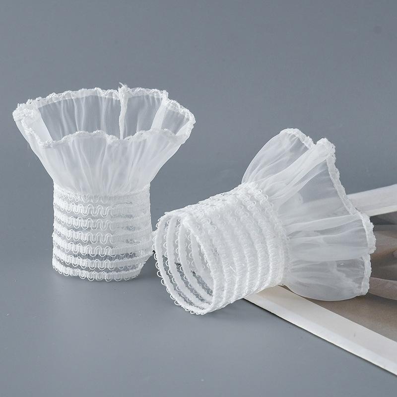 

Съемные накладные рукава Весна Осень Дикий свитер Декоративные рукава Кружева Рюши Локоть Съемный манжет рукава One Size