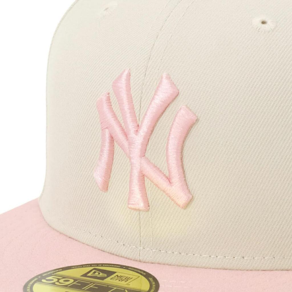 New Era Kappe 59FIFTY NY Stein Rosa Rouge 2-Ton MLB New York Yankees 7 70905975 NER34C2456 5/8