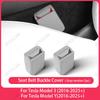 For Tesla Model Y Juniper 2020-2025 Front Seat Belt Silicone Protector Full Cover For Model 3 Seat Seatbelt Buckle Base Covers