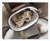 Luxury Women's Cowhide Basket Bucket Bag