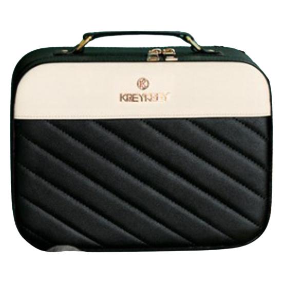 Cosmetic Bag High Capacity Portable Dust-proof PVC Fashion Women Toiletries Organizer for