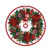 Cartoon Print Christmas Tree Skirt Festive Decorations