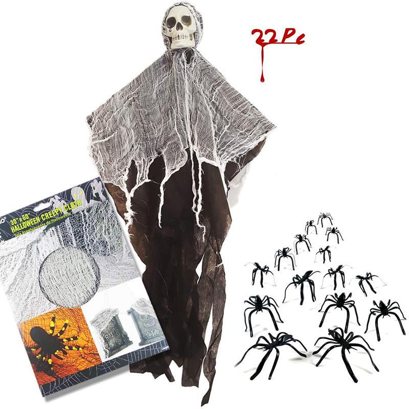 Halloween Skull Gauze Ghost Hanging Decoration