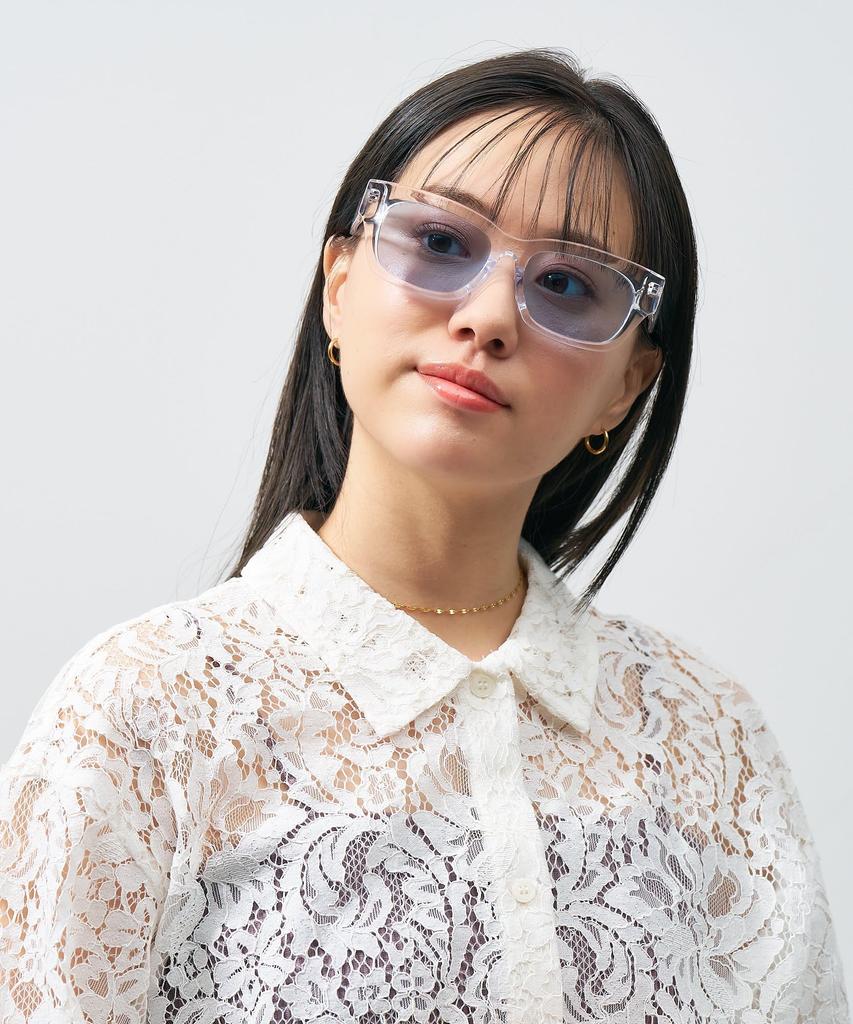 [Zoff] SUNCUTGlassesUV100% CUT Wellington-style Sunglasses  Colored Lenses, Thick Frame, Stylish, UV Protection, Men's, Women's, Unisex [ZA251G0900A1