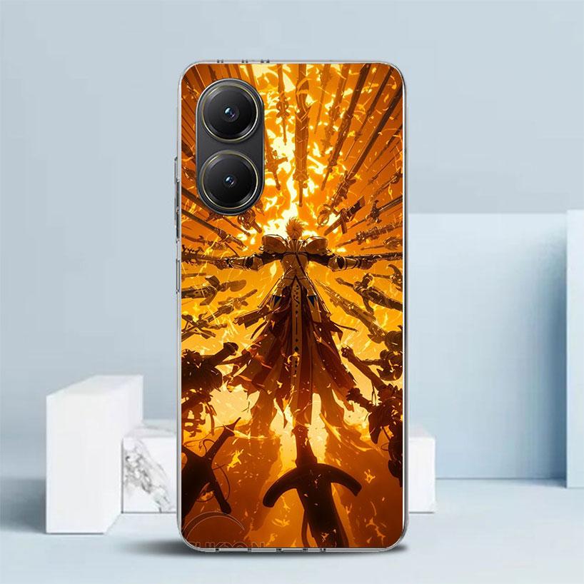 Fate Zero Stay Night Gilgamesh Phone Case For Xiaomi Poco F7 Ultra X5 X6 X7 Pro M7 Redmi 15C 15 13C 13 12C 12 10C 10 10A 9 9C 9A