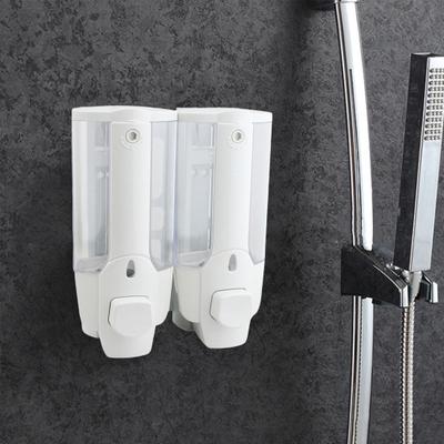 350ml Väggmonterad Manuell Tvåldispenser Badrum Enkel Påfyllning Duschdispenser med Stor