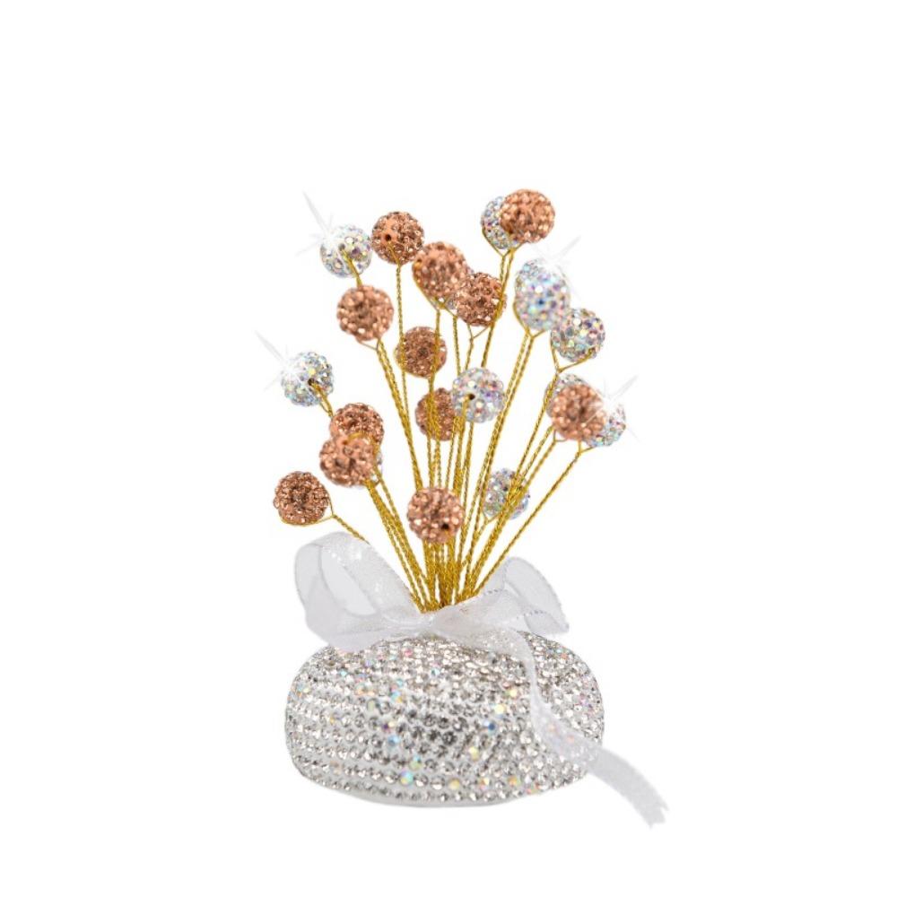 

Самоклеящаяся наклейка, крепится на автомобиль, блестящая ваза, полная звезд, украшение приборной панели, ароматерапия Champagne White