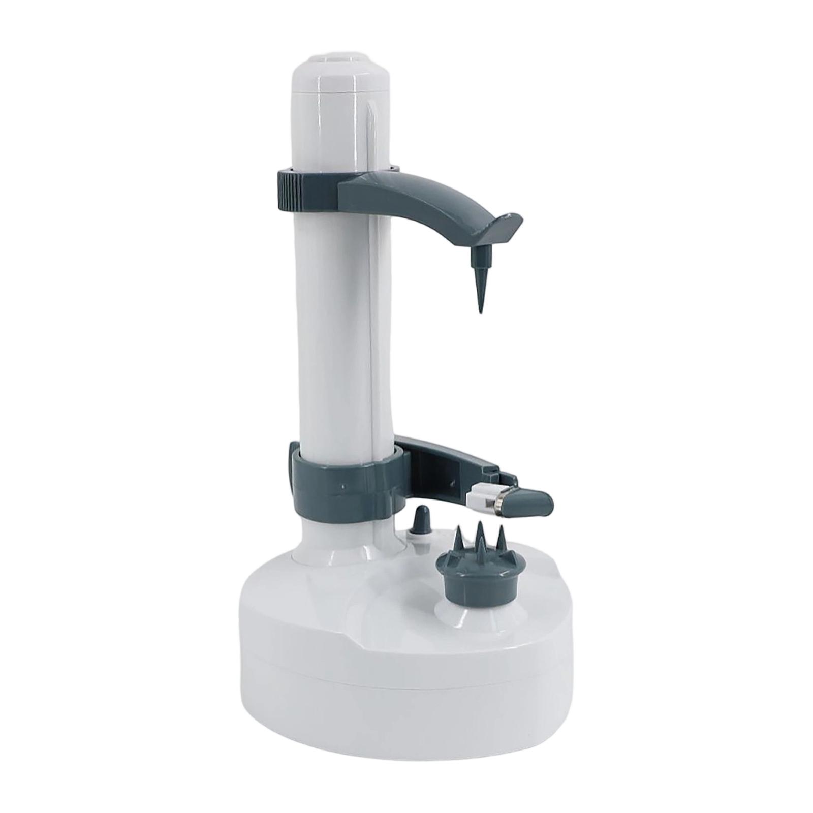 

Electric Fruit and Vegetable Peeler Automatic Rotating Peeling Machine for Potatoes Apples Pears and Citrus Fruits Kitchen Appliance One Size білий