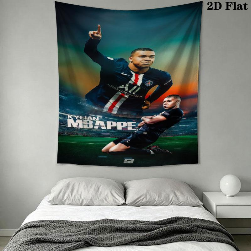 Kylian Mbappé Pride  Wall Hanging Printed Fabric Blanket Decorative Tapestries for Bedroom Living Room Home Decor