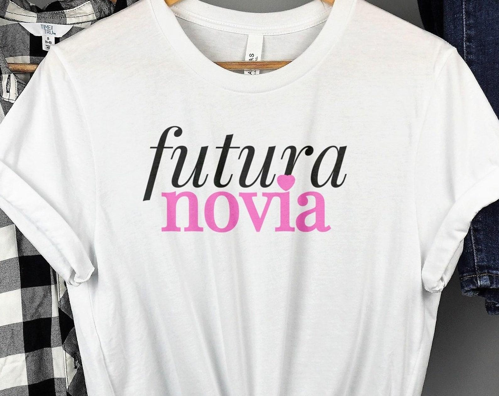 Futura Novia T-Shirt: Spanish Bride Wedding Tee- Wedding Party Gift S