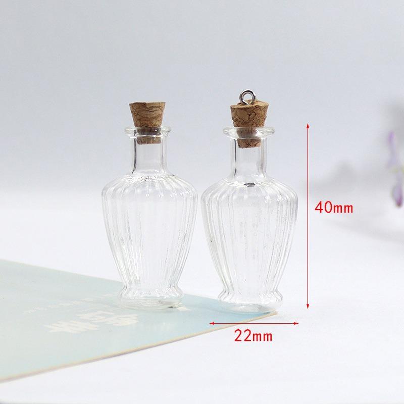 Vaso de Vidro Miniatura Decoração de Casa de Bonecas Garrafa de Aromaterapia DIY Artesanato em Vidro Vaso de Flores Ornamento de Mesa para Casa e Exibição