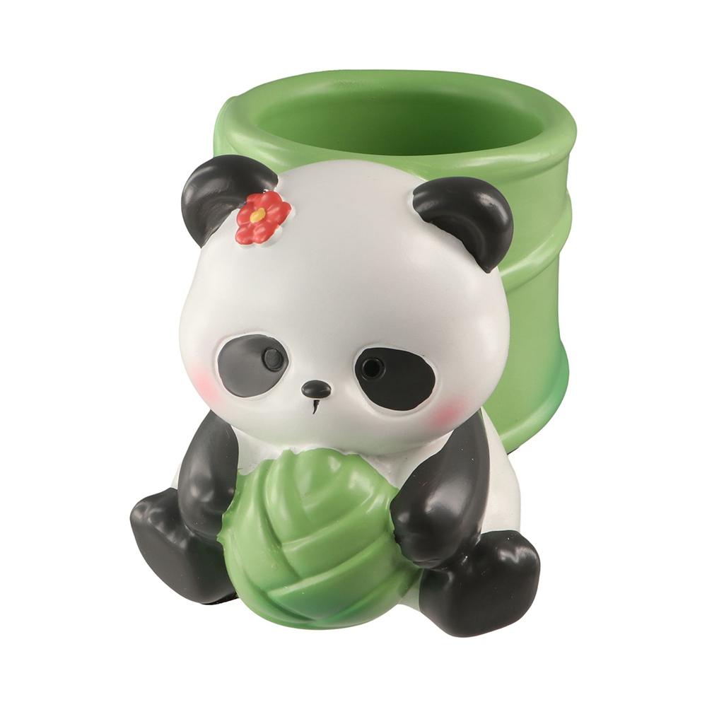 

Resin Panda Pen Holder Practical Desktop Storage Box Cute Pencil Holders Desk Organizer panda