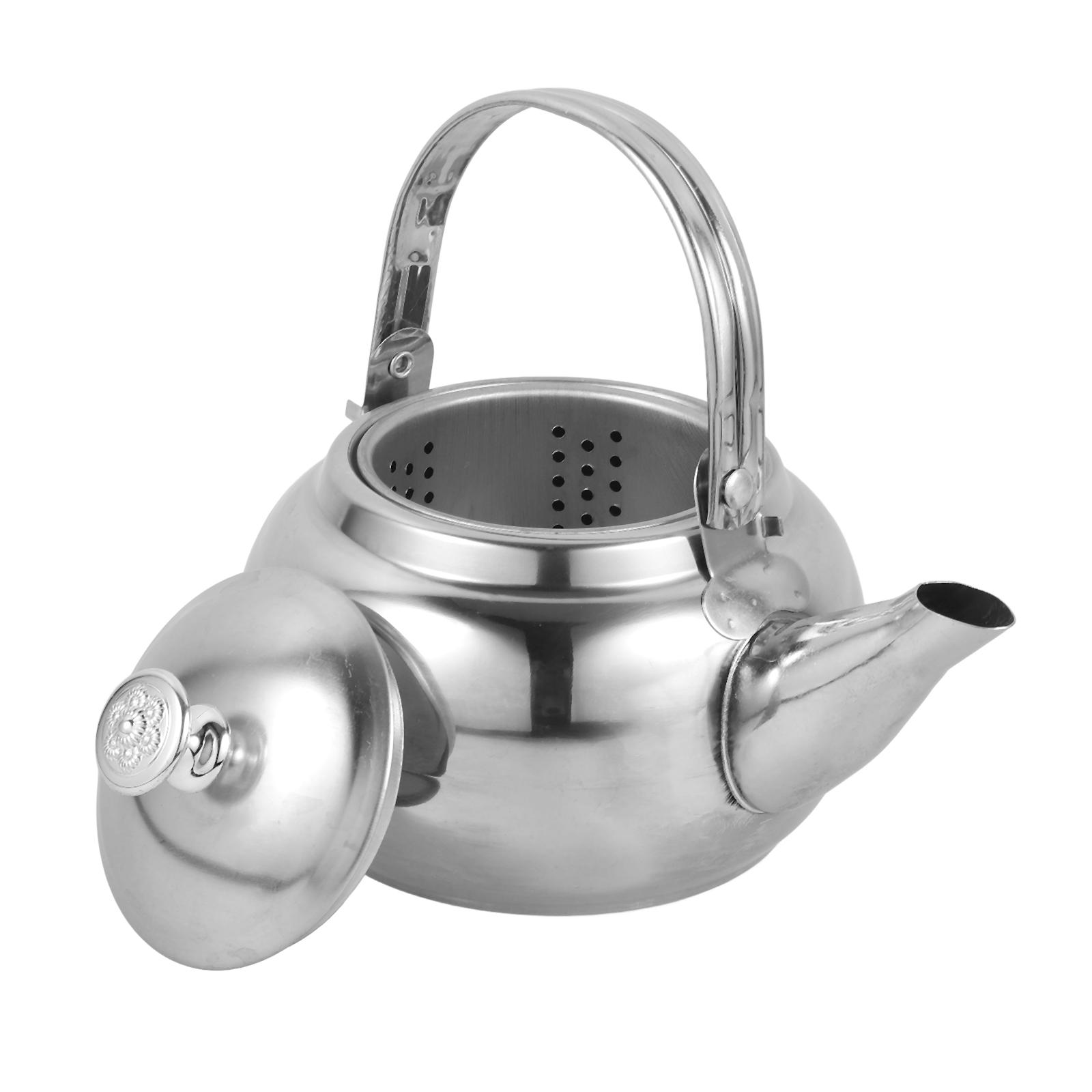 

Stainless Steel Tea Kettle Cold Water Teapot Design Ergonomic Heat Insulation Handle Convenient Pouring Household Tea