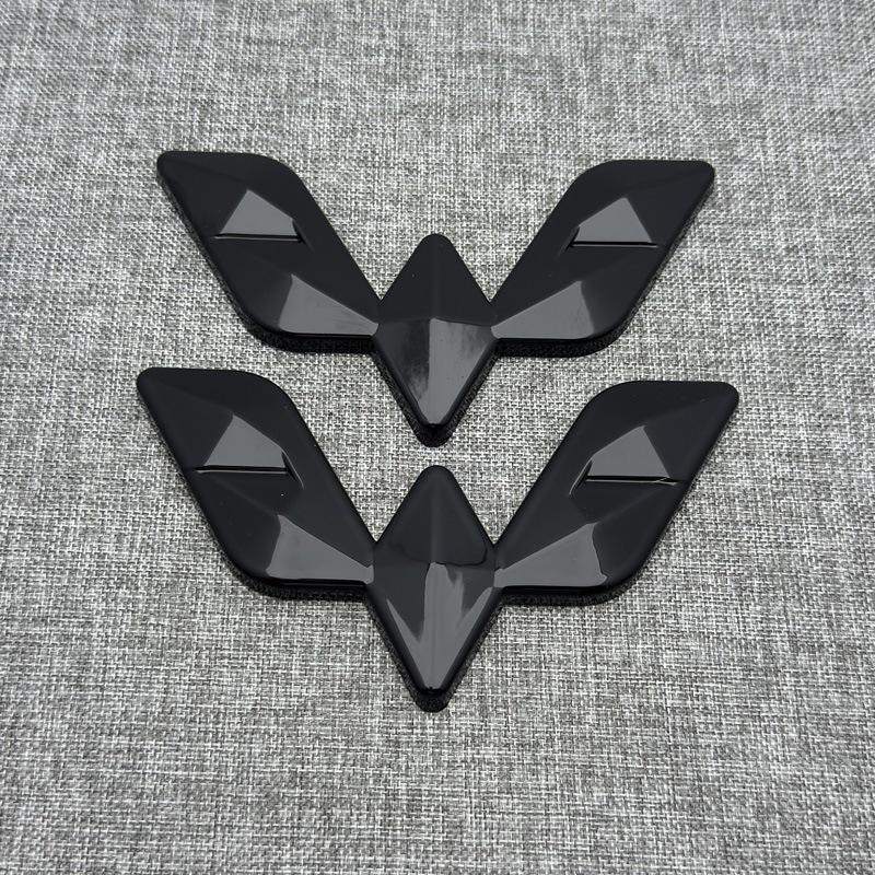 Black Warrior Hood and Tail Emblem Covers for Wuling Hongguang S, Hongguang Zhiguang, and Kaijie.