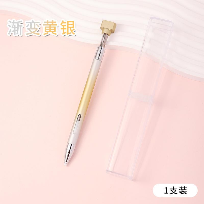Diamond Painting Pens with Wax Refillable Wax Pen Rotating Glue Point Drill Pen Nail Art Rhinestones Diamond Art Accessories