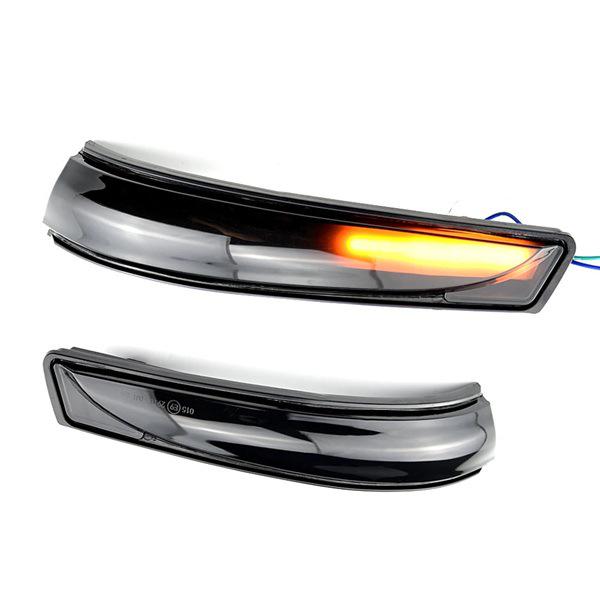 

1 пара Динамічних LED Поворотників у Дзеркалах Заднього Виду, Чорний ABS, Ідеально для Сучасних Автомобілів None