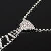 Tie Necklace Korean Style Choker Women Necklace Crystal Neck Tie Rhinestone Tie Long Necklace