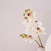 4Pcs/lot Artificial PU 2forks Real Touch Orchid Wedding Flower Arrangement Home Room Decoration Party Event Floral Phalaenopsis