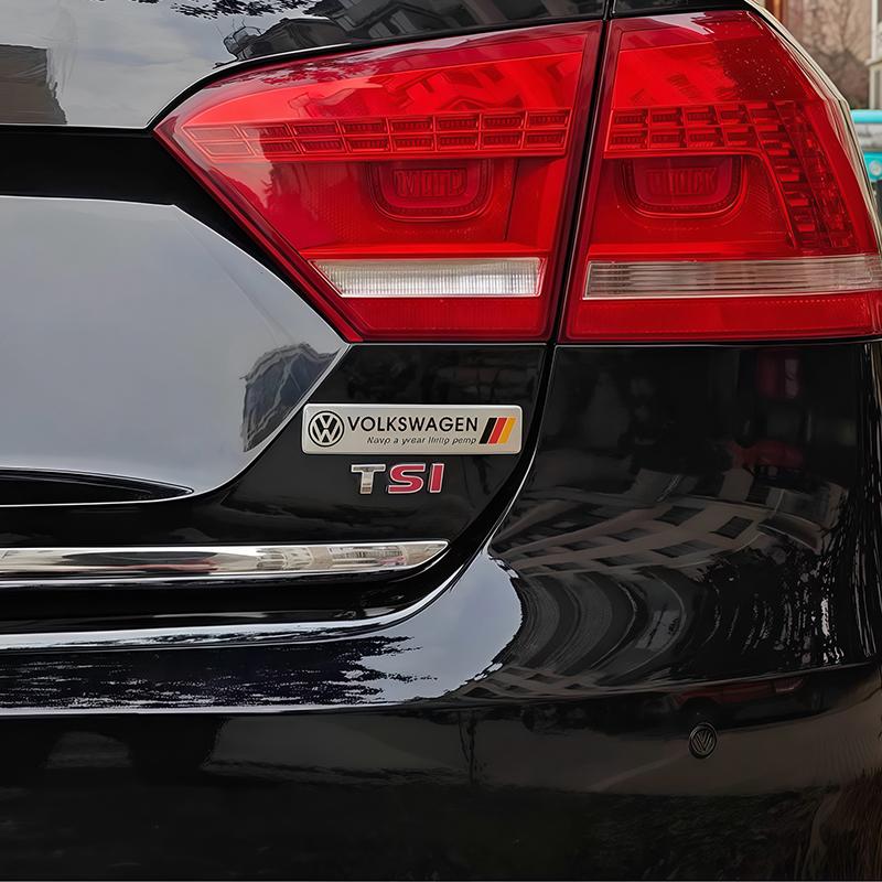 1Pcs 3D Aluminum Stickers Car Body Trunk Decal For VW Golf Tiguan Touran Polo GTI Jetta Passat CC T5 Scirocco Arteon Transporter Mc9