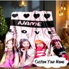 Custom Name Kpop BP Group Blanket  Ideal Bedding Blanket Perfect for Travel, Camping, Living Rooms, Offices, Sofas, Fan Christmas gift
