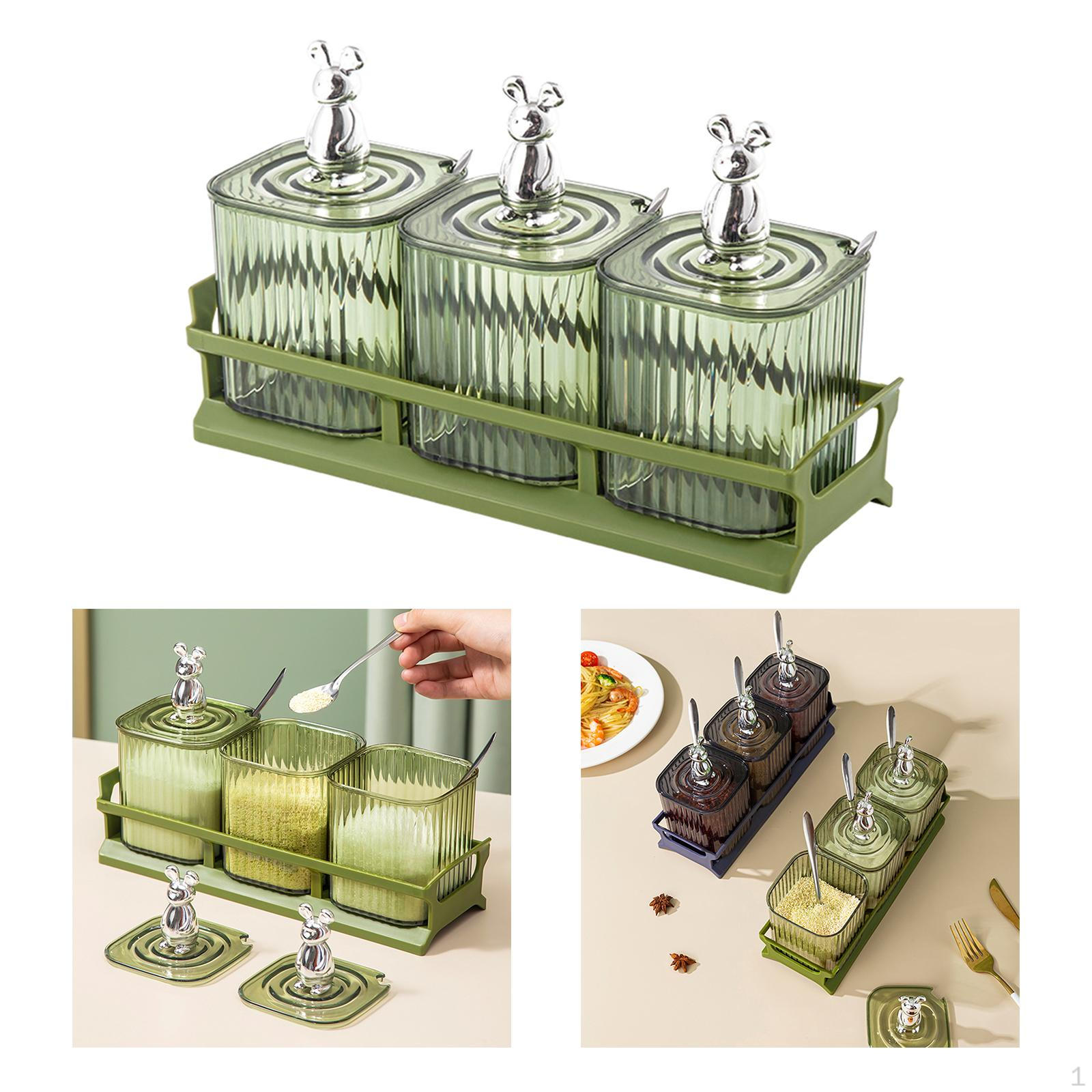 

Dried Fruit Plate Candy Nuts Dish with Lid Food Storage Box Divided Serving Platter Appetizer 3 grids and green