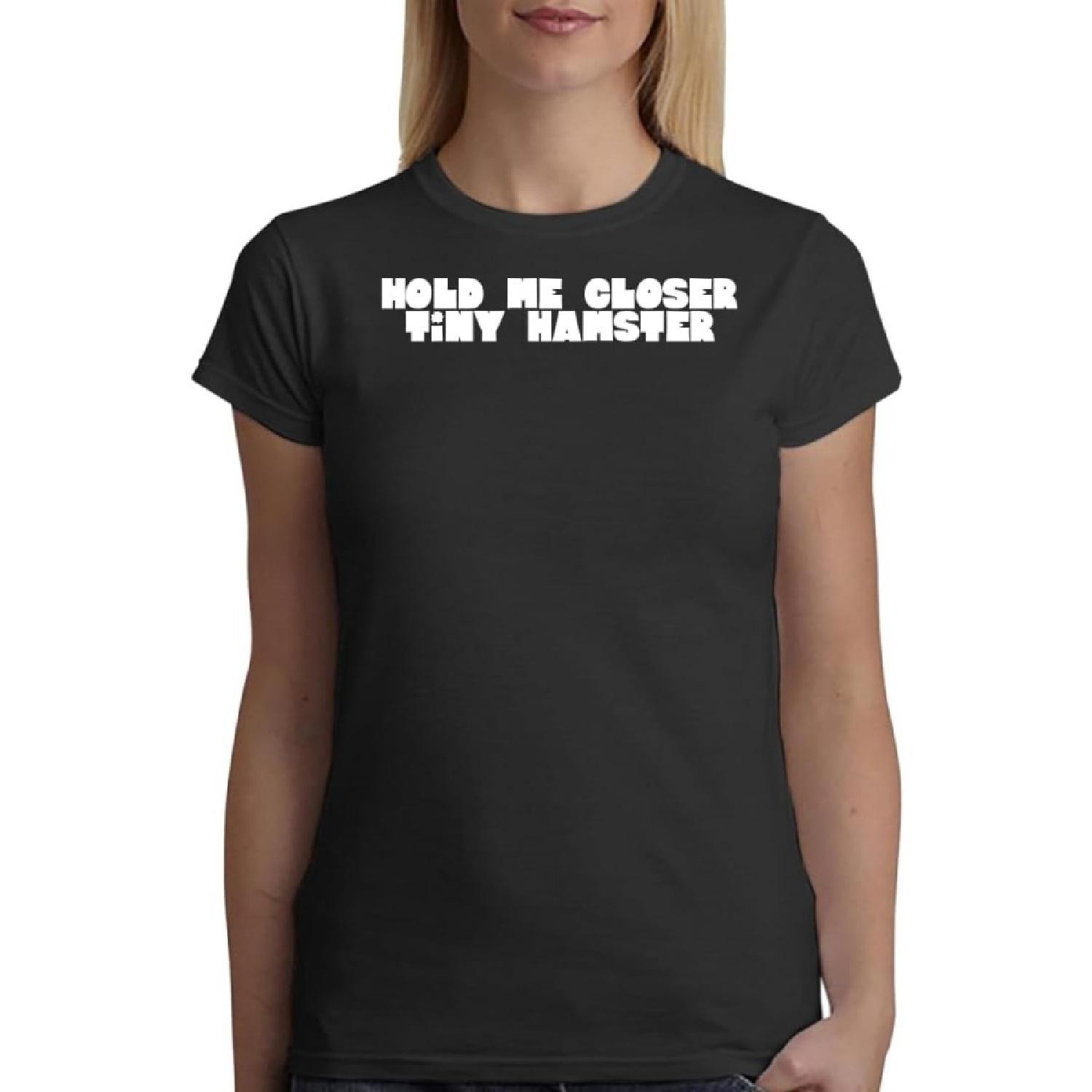The Town Butler Hold Me Closer Tiny Hamster - A Soft & Comfortable Women s Junior Cut T-Shirt CP05 Black XXXXXL разноцветный