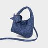 Niche Denim Woven Bag Tote Bag for Women New Casual Handbag Shoulder Bag Large Capacity Bucket Bag