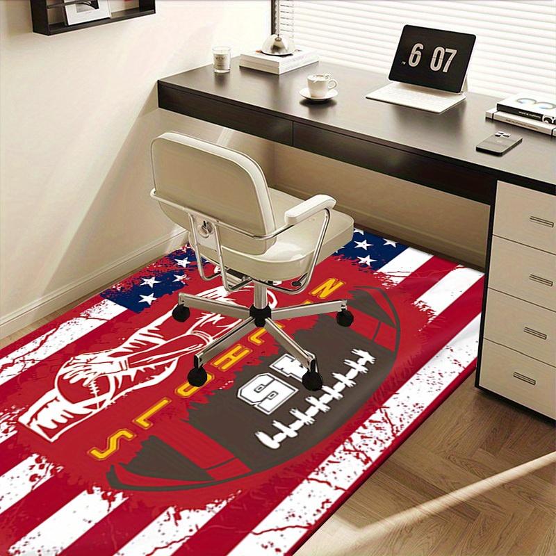 Office Carpet American Football Player Design with "NICHOLS 45" on Sofa Rug, Chair Mat Prote