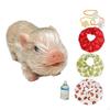 Small Reborn Pig Toy Lifelike for Photography Props Photo Collectibles