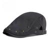 British Retro Rivet Beret Hat for Men Women Thin Breathable Flat Cap Hip-hop Newsboy Cap Adjustable Streetwear Duckbill Hat