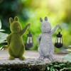Bunny Solar Lights | Garden Statue Lights | Garden Outdoor Statue Lights Figurine Decoration Lights Outdoor Art Decor Lamp