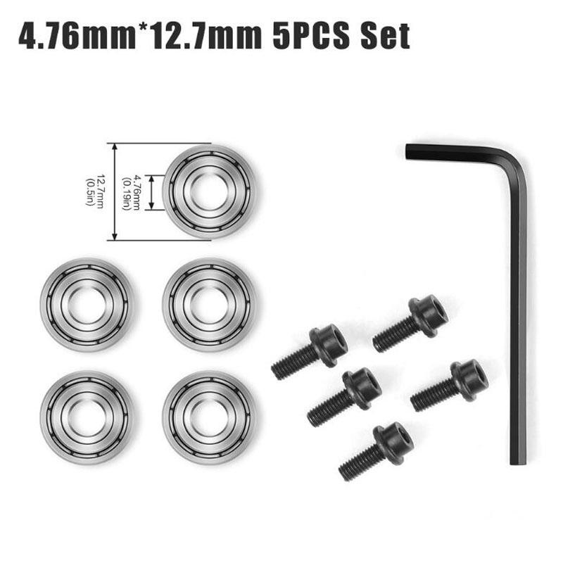 Bit de router Ghid pentru rulmenți cu bile montat în partea de sus Freză Set chei pentru rulmenți Set de accesorii rulmenți 4,76 mm 6,35 mm 12,7 mm