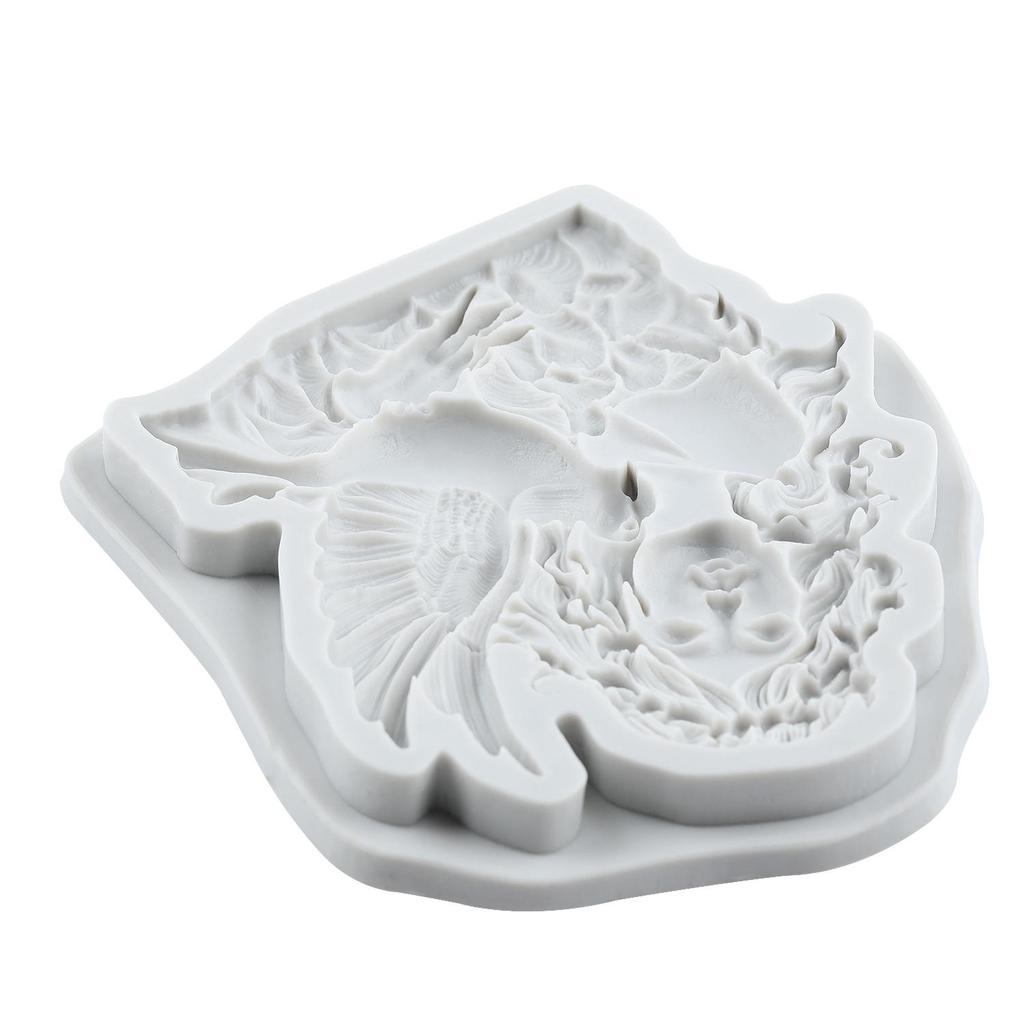 Angel Silicone Molds Pigeon Fondant Mold Cake Decorating Tools Cupcake Topper Candy Chocolate Gumpaste Mold
