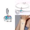 copper Authentic Certified Cute Rabbit Elephant Chameleon Animal Bead Compatible With Bracelets Diy Women Bag Charm Material