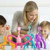 Suction Cup Light-Up Giraffe Toy Telescopic Educational Deformation Animal  Educational Play