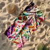 Labubu Customize Text Beach Towel Soft Durable Quick-Dry Ideal for Travel Outdoor Swim Pool Yoga Surf Camping Hiking Gym Gift Holiday