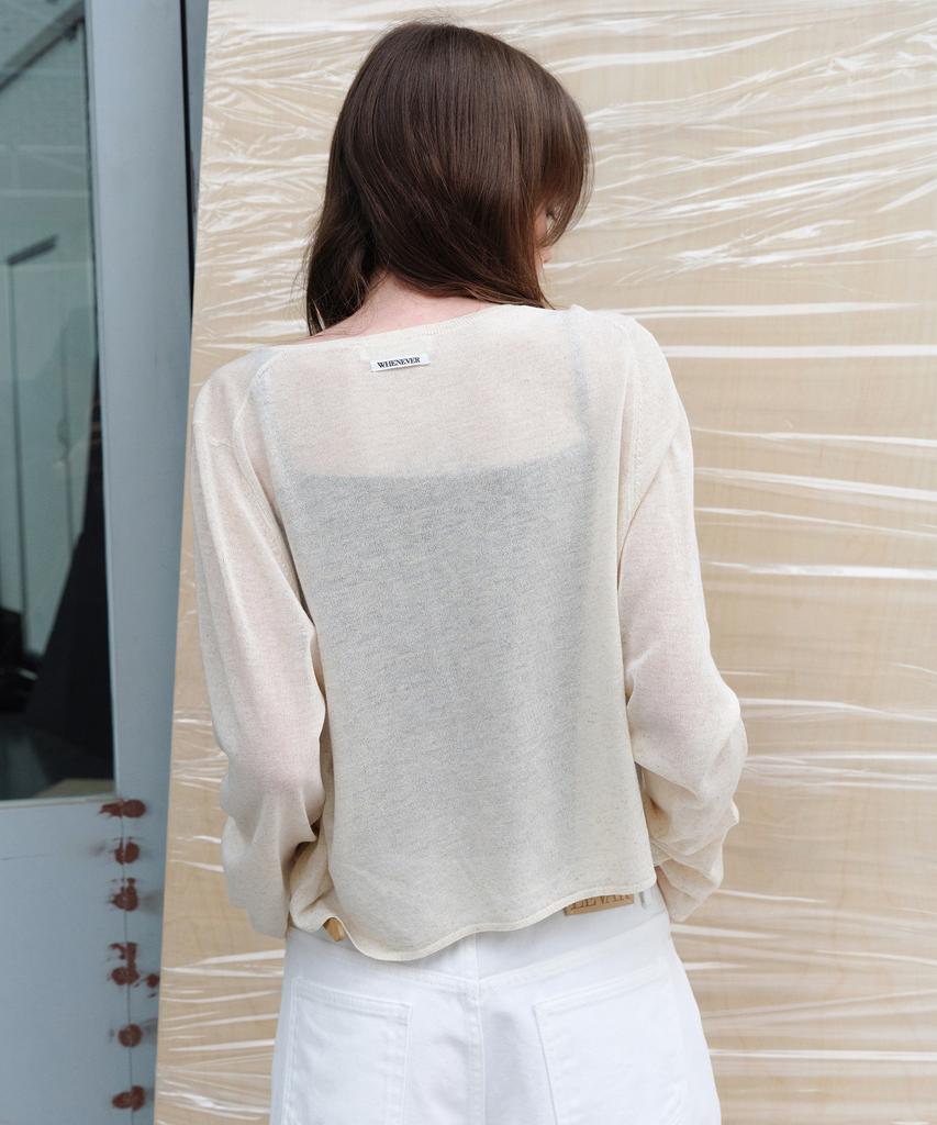 Leuba Light Linen Cardigan - Natural
