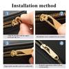 10Pcs Universal Zipper Puller Detachable Metal Zipper Head Repair Kits For Zipper Slider DIY Craft Sewing Clothes Accessories