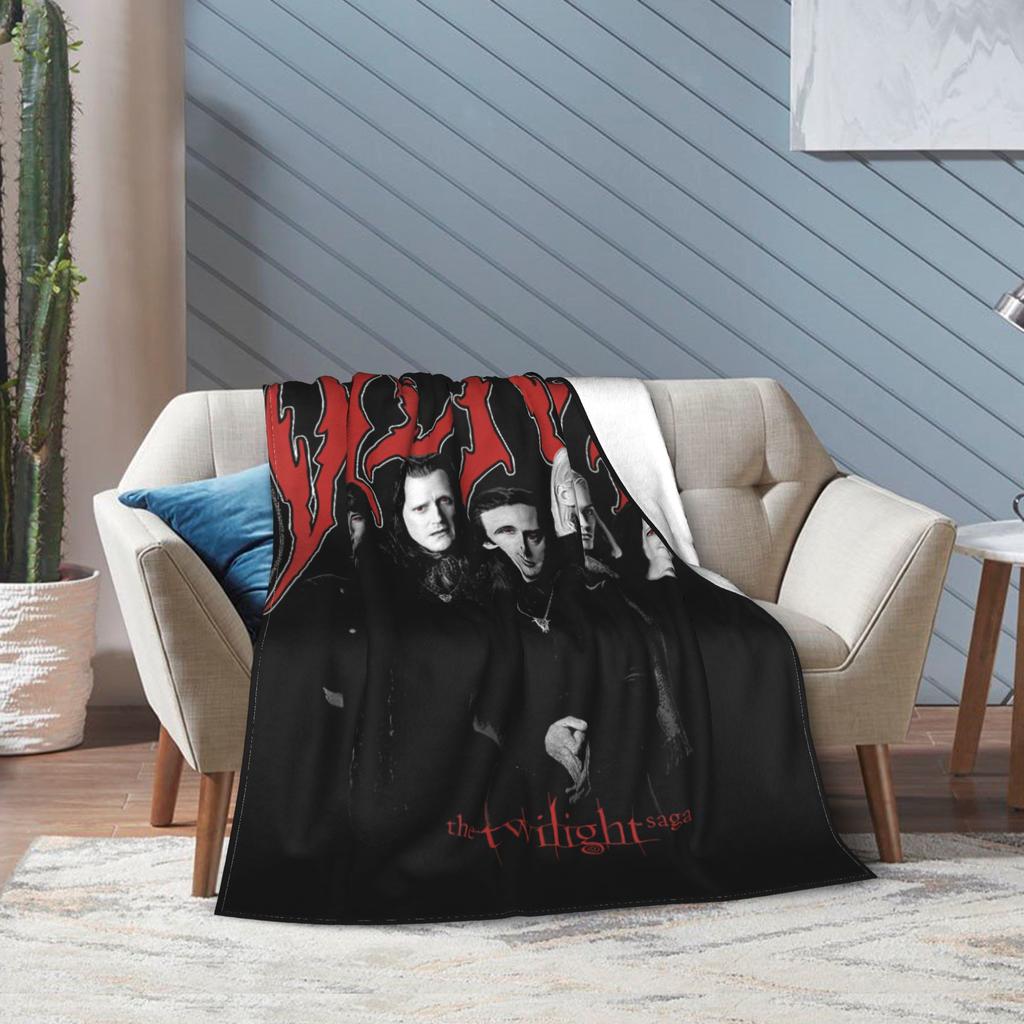 Twilight Saga Heavy Metal Volturi Group Fashion Blanket Movie Fuzzy Novelty Breathable Throw Fashion Blanket for Bedroom Spring Autumn Offic