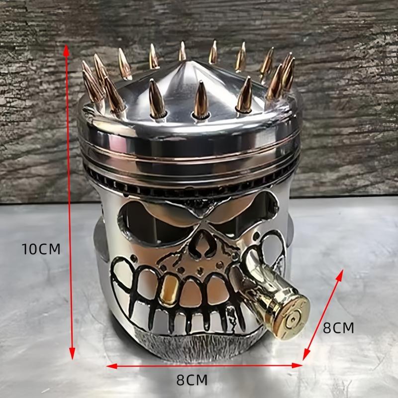 Scultura Teschio Faccia Piston Scultura Meccanica Punk Resina Statuetta Arte Ornamenti Creativi Divertenti Ufficio Casa Tavolo Decorazioni