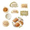 3/4 Pack Hand Pie Molds Party Apple Pie Molds Assorted Shapes of Apples Acorns Pumpkin Mini Pie Mold for Party Food Making