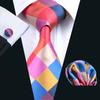 New Fashion Mens Accessory Silk Tie Set Necktie Pocket Square Cufflinks Set