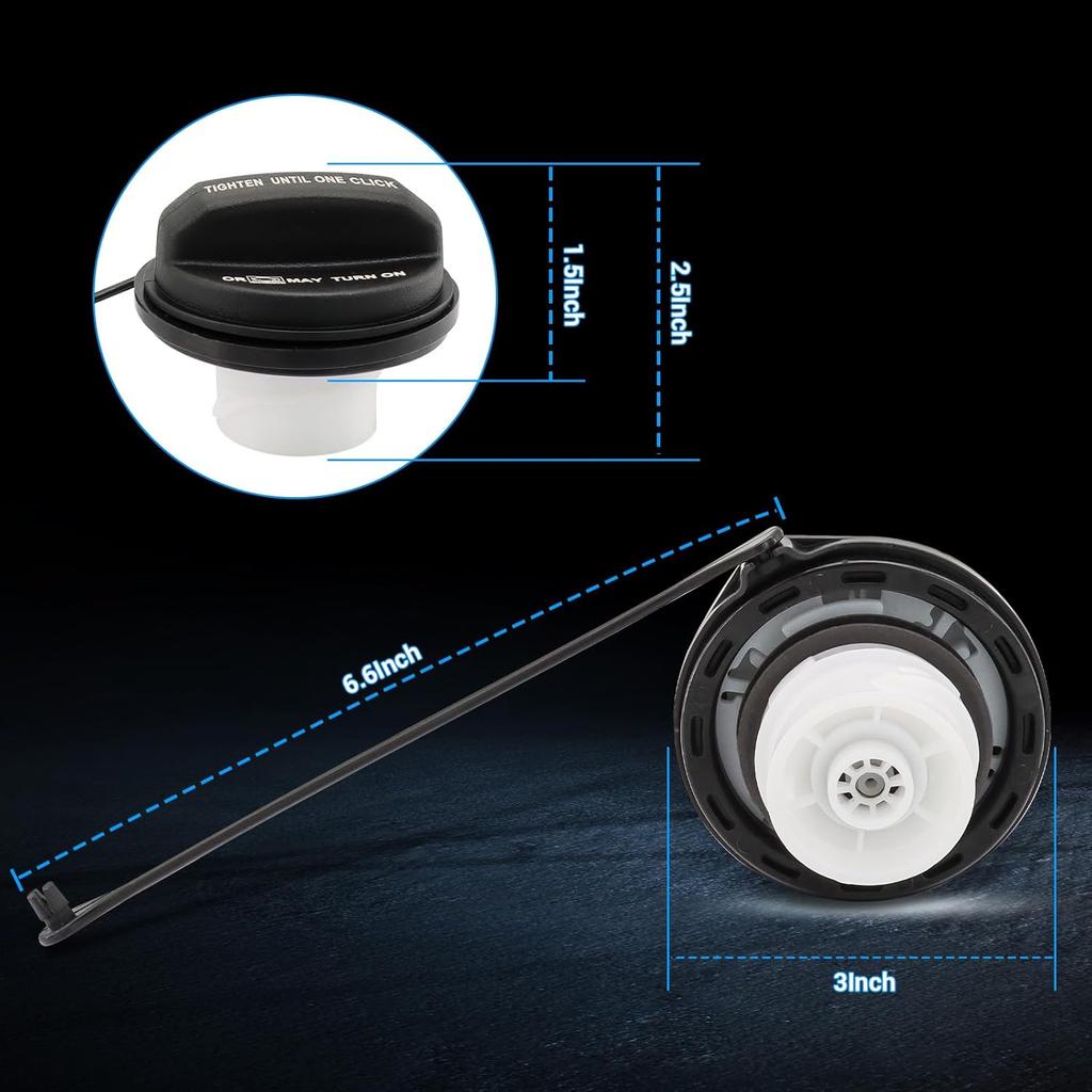 31010-3L600 Gas Cap For Hyundai Kia - 2004- Elantra, 2006- Accent Sonata, 2007- Santa Fe, 2009-2016 Genesis, 05-19 Tucson Optima, 06-19 Sportage,