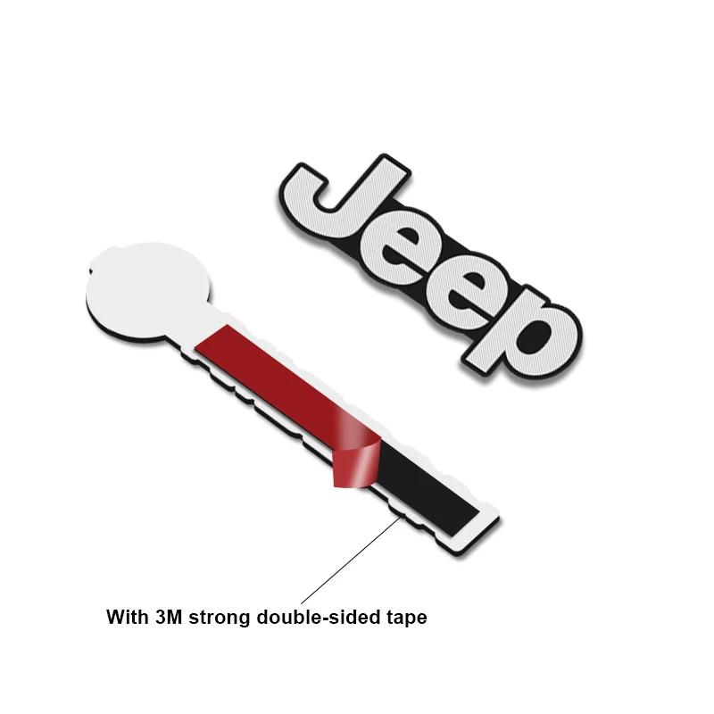 For Jeep Grand Cherokee Wrangler JK Gladiator Compass Renegade Patriot Liberty 10Pcs Mini Aluminum Car Decorative Stickers AMR1