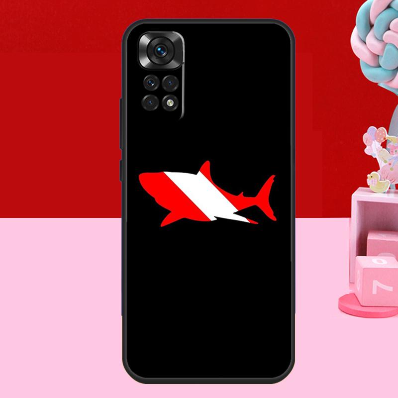Diver Down Diving Flag Case For Xiaomi Redmi Note 14 13 12 10 11 15 Pro Plus Redmi 15 C 10C 12C 13C 14C Soft Cover
