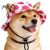 Pet Sun Hat Dog with Ear Holes, Wide Brim Protection Hat, Adjustable Small Drawstring for And Medium Dogs Outdoor Walking Hiking Holes