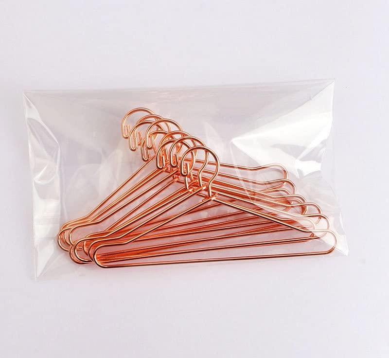 [Large] Height 30cm, 16 Size Doll, Long Dress Available, Hanger Rack for Dresses, Rose Gold, Pink Gold, Set of 10 Hangers, Doll Clothes, Dress-up