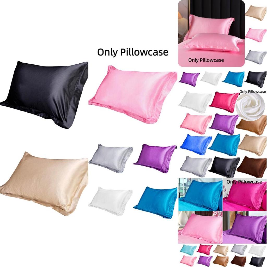 Luxurious Single Pillowcase For Summer Soft And Smooth Silk-like Polyester Fiber Fabric